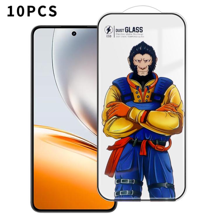 For Realme Neo 7x 10pcs Armor Super-Strong 3D Curved 120C Anti-Static High-Aluminum Screen-Printed HD Tempered Glass Film