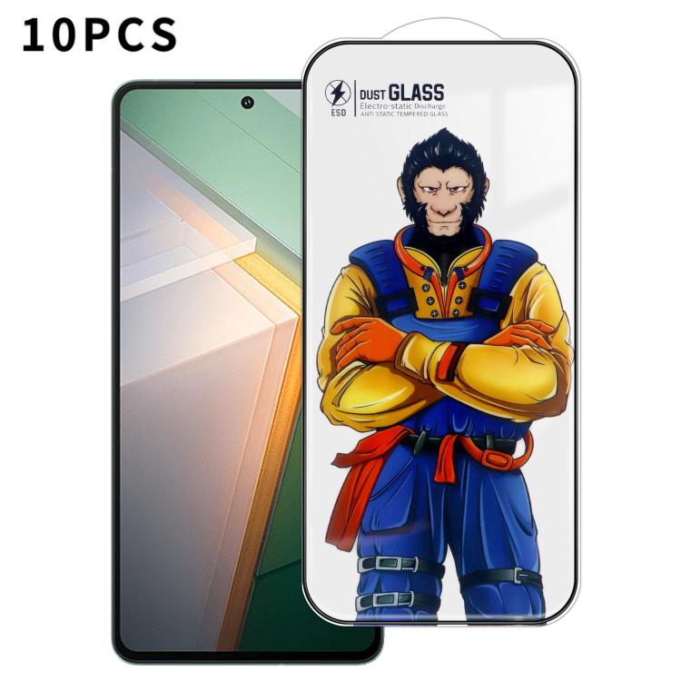 For vivo iQOO 11 10pcs Armor Super-Strong 3D Curved 120C Anti-Static High-Aluminum Screen-Printed HD Tempered Glass Film