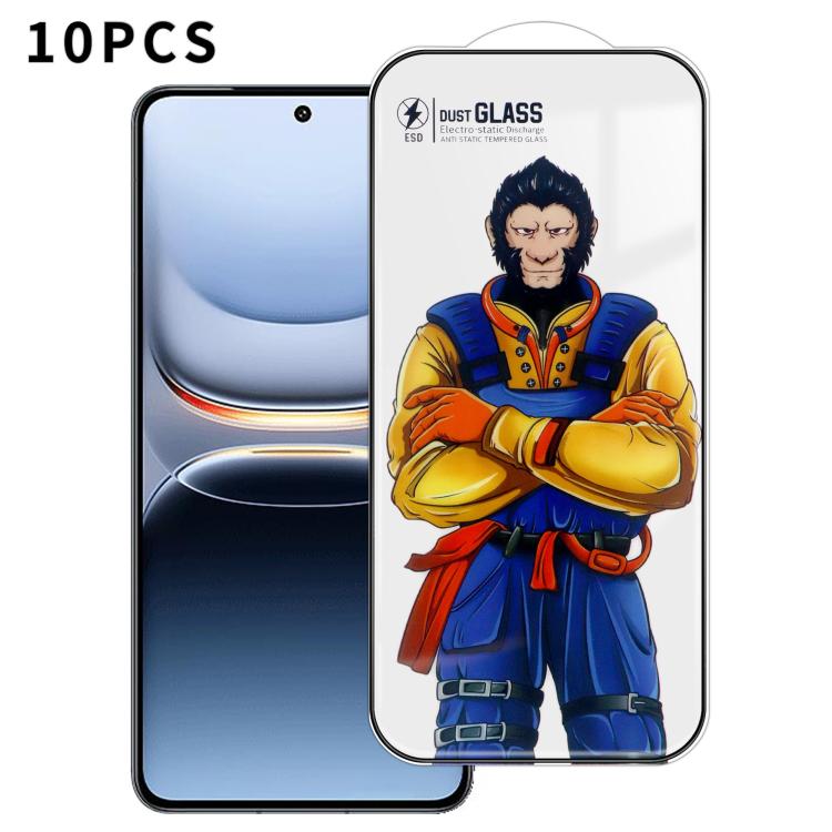 For vivo iQOO 13 10pcs Armor Super-Strong 3D Curved 120C Anti-Static High-Aluminum Screen-Printed HD Tempered Glass Film