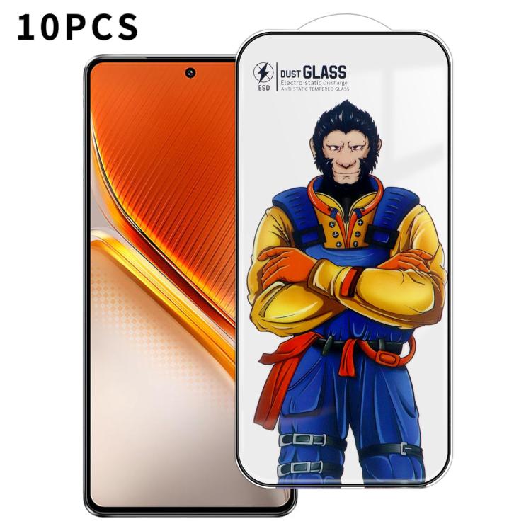 For vivo iQOO Neo 10 5G 10pcs Armor Super-Strong 3D Curved 120C Anti-Static High-Aluminum Screen-Printed HD Tempered Glass Film