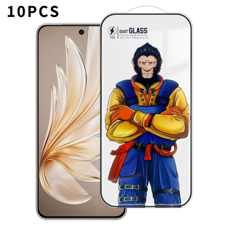 For vivo S20 10pcs Armor Super-Strong 3D Curved 120C Anti-Static High-Aluminum Screen-Printed HD Tempered Glass Film