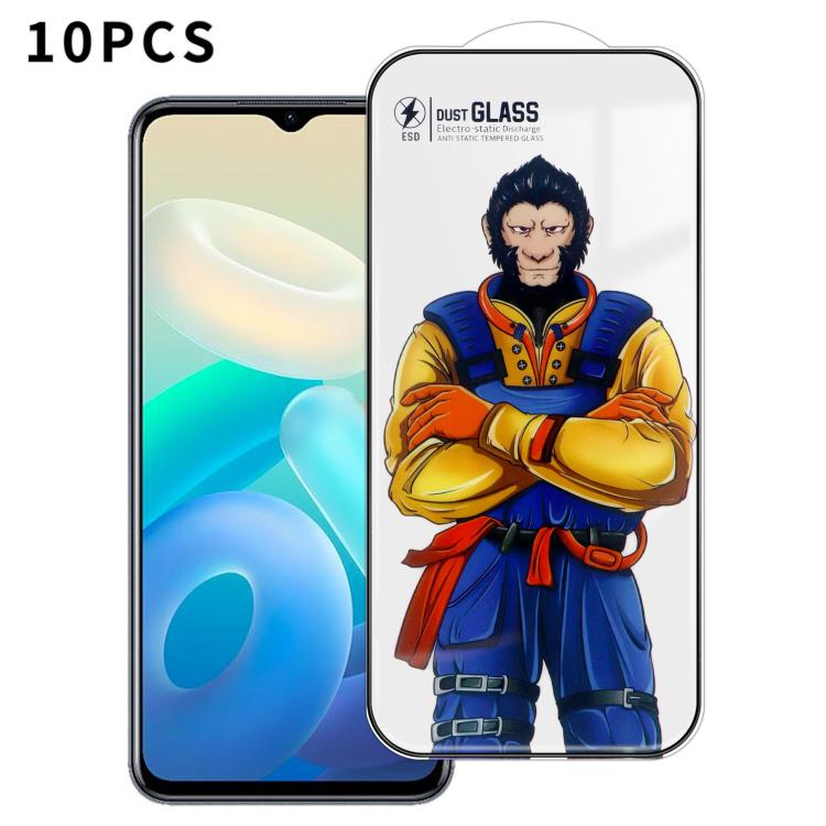 For vivo Y77 10pcs Armor Super-Strong 3D Curved 120C Anti-Static High-Aluminum Screen-Printed HD Tempered Glass Film