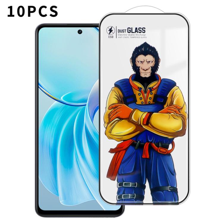 For vivo Y100i 10pcs Armor Super-Strong 3D Curved 120C Anti-Static High-Aluminum Screen-Printed HD Tempered Glass Film
