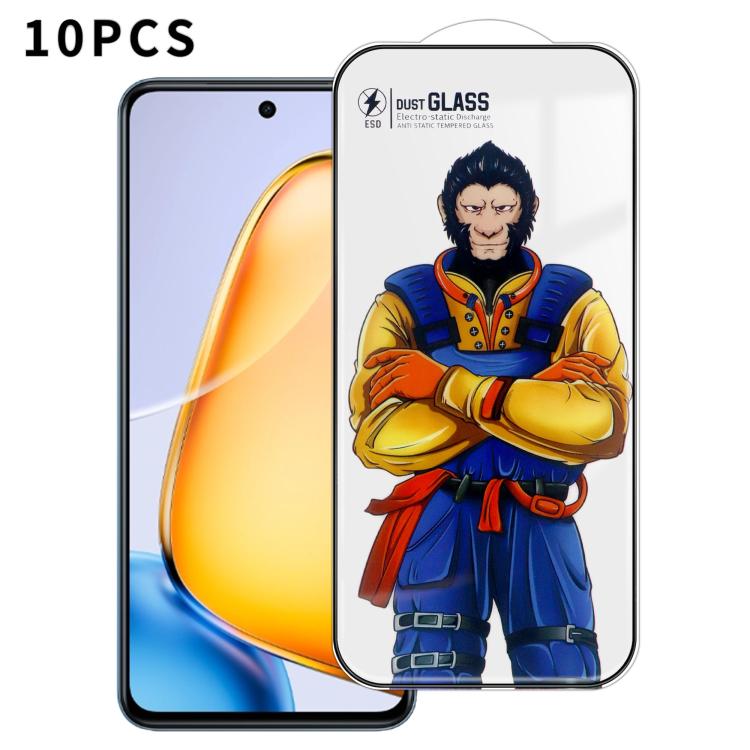 For vivo Y200T 10pcs Armor Super-Strong 3D Curved 120C Anti-Static High-Aluminum Screen-Printed HD Tempered Glass Film