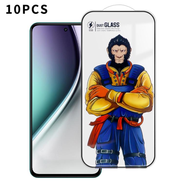 For vivo Y300 5G 10pcs Armor Super-Strong 3D Curved 120C Anti-Static High-Aluminum Screen-Printed HD Tempered Glass Film