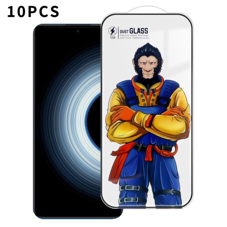 For Redmi K50 Ultra 10pcs Armor Super-Strong 3D Curved 120C Anti-Static High-Aluminum Screen-Printed HD Tempered Glass Film