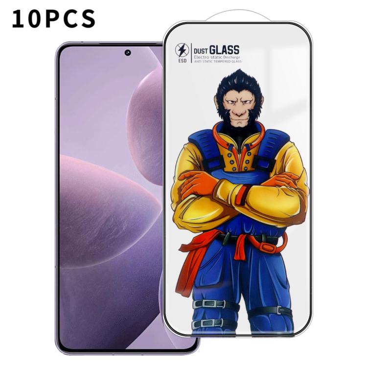 For Redmi K70 Pro 10pcs Armor Super-Strong 3D Curved 120C Anti-Static High-Aluminum Screen-Printed HD Tempered Glass Film