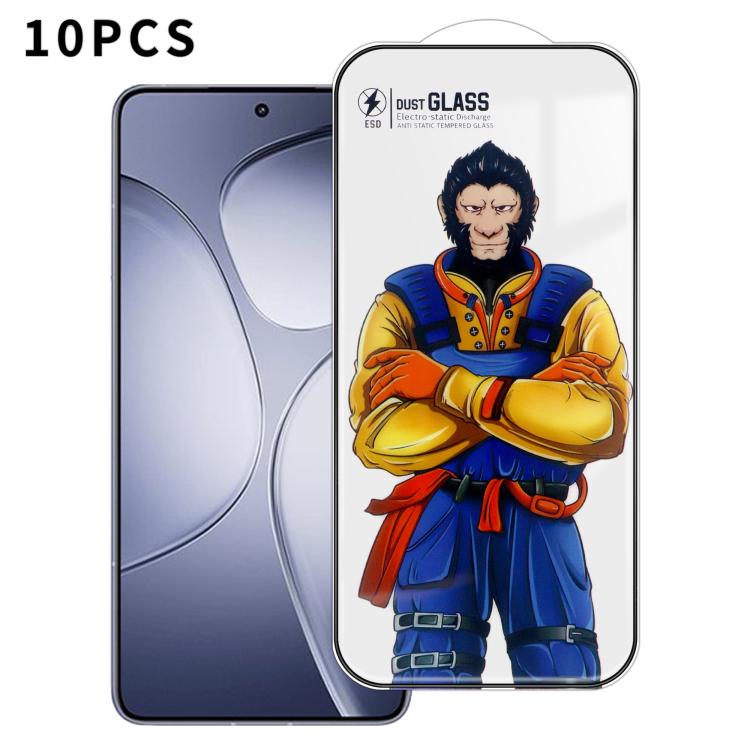 For Redmi K70 Ultra 10pcs Armor Super-Strong 3D Curved 120C Anti-Static High-Aluminum Screen-Printed HD Tempered Glass Film