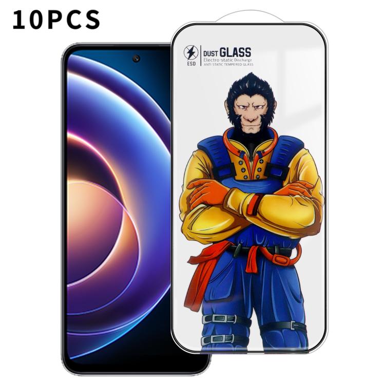 For Redmi Note 12R 10pcs Armor Super-Strong 3D Curved 120C Anti-Static High-Aluminum Screen-Printed HD Tempered Glass Film