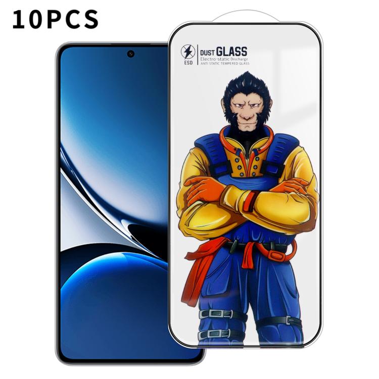 For Redmi Turbo 4 10pcs Armor Super-Strong 3D Curved 120C Anti-Static High-Aluminum Screen-Printed HD Tempered Glass Film