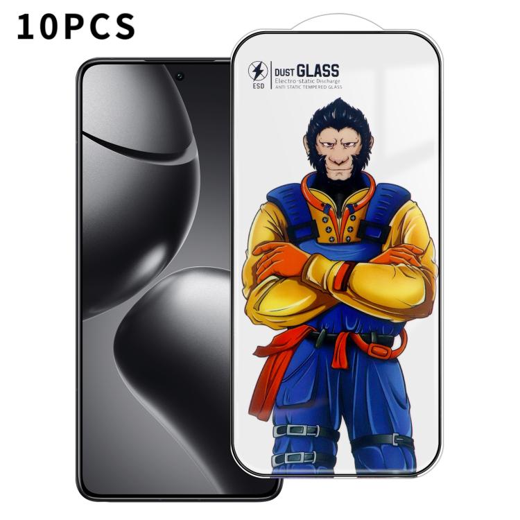 For Xiaomi 14T Pro 10pcs Armor Super-Strong 3D Curved 120C Anti-Static High-Aluminum Screen-Printed HD Tempered Glass Film