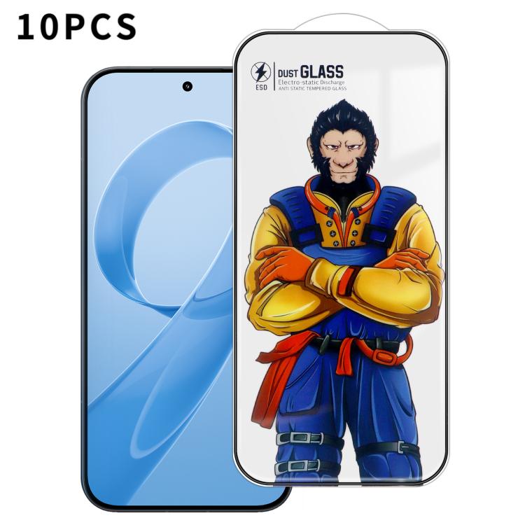 For Redmi K90 10pcs Armor Super-Strong 3D Curved 120C Anti-Static High-Aluminum Screen-Printed HD Tempered Glass Film