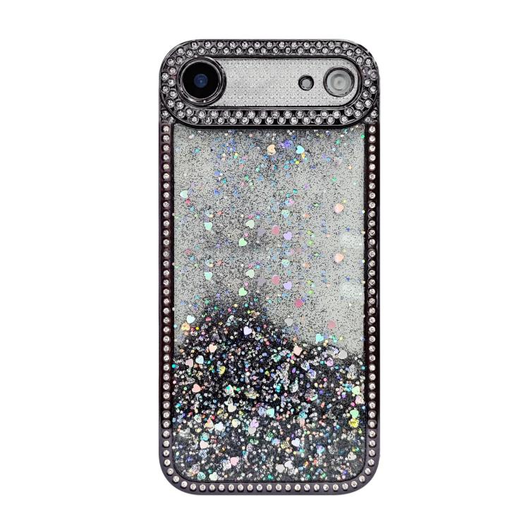 For iPhone Air Diamond Gradient Glitter Sequins Plated Phone Case