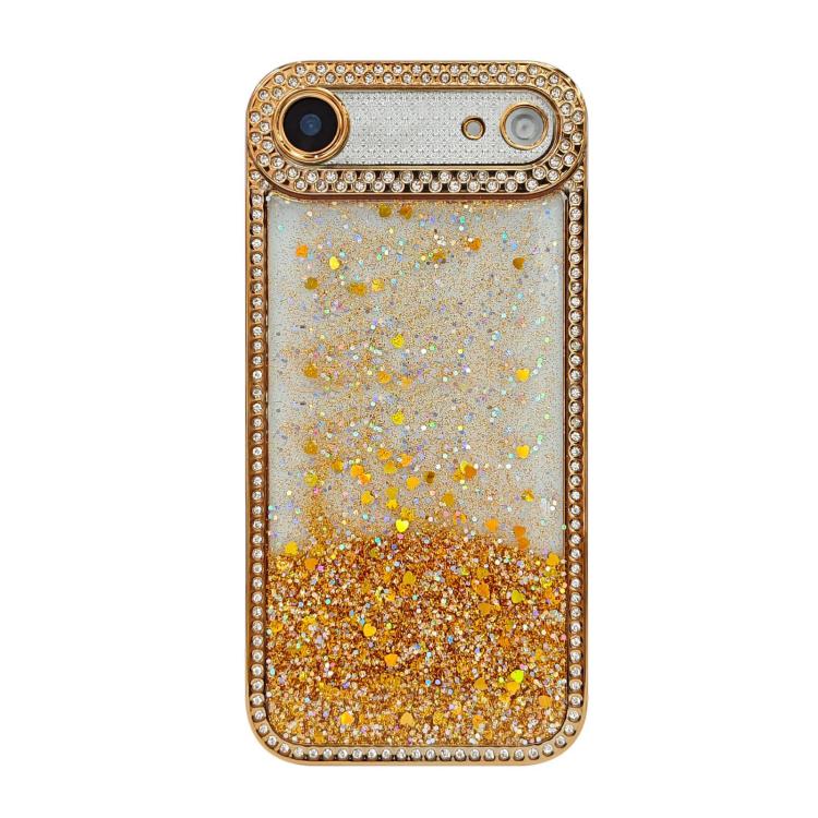 For iPhone Air Diamond Gradient Glitter Sequins Plated Phone Case