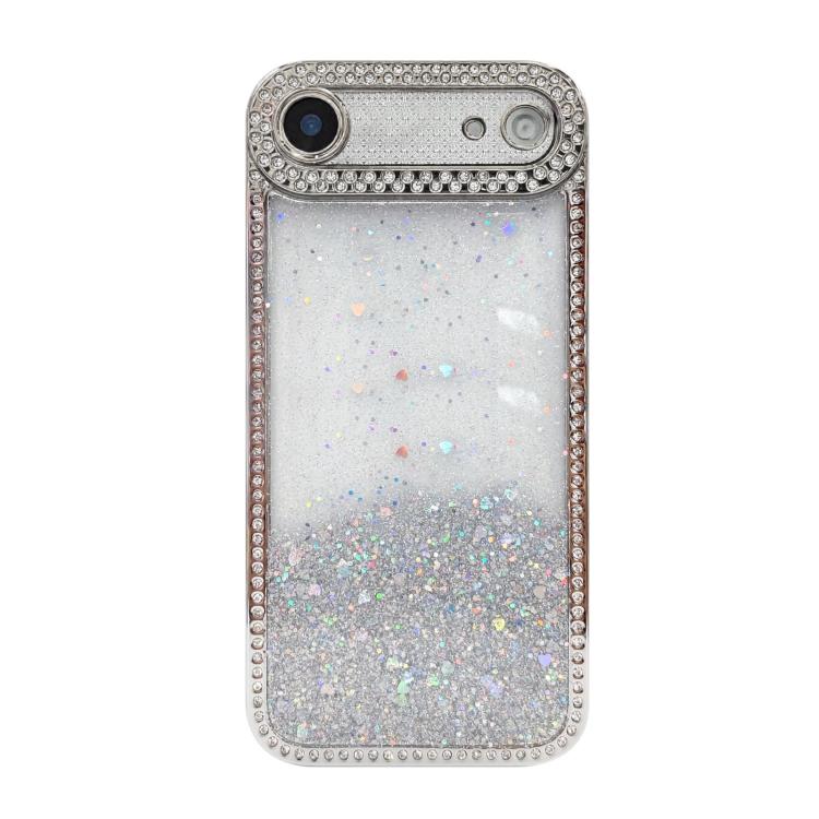 For iPhone Air Diamond Gradient Glitter Sequins Plated Phone Case