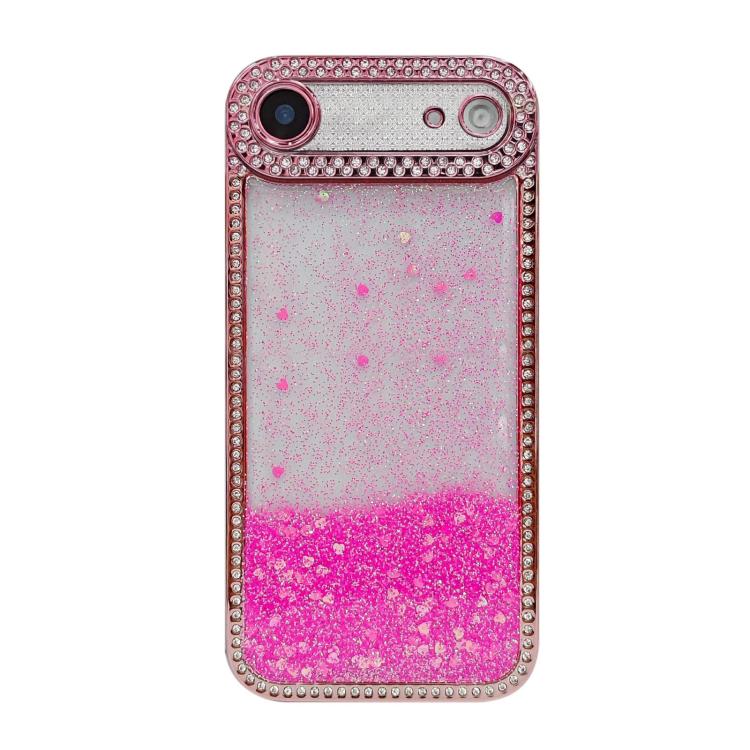 For iPhone Air Diamond Gradient Glitter Sequins Plated Phone Case
