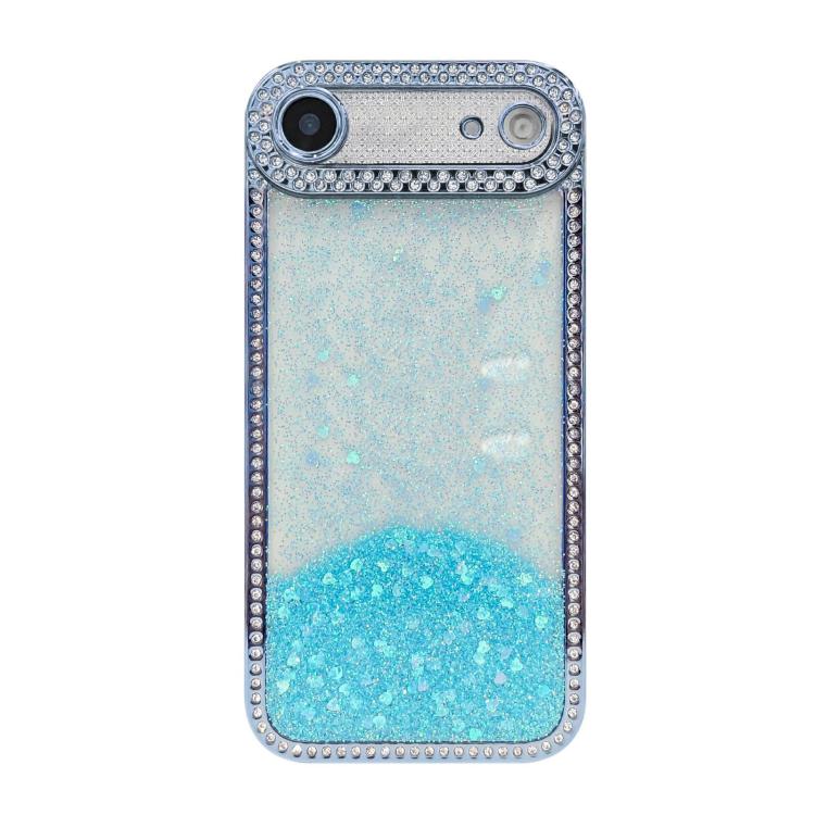 For iPhone Air Diamond Gradient Glitter Sequins Plated Phone Case