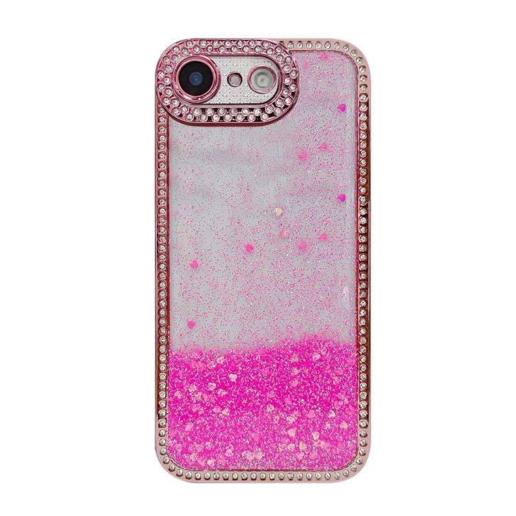 For iPhone 17e / 16e Diamond Gradient Glitter Sequins Plated Phone Case