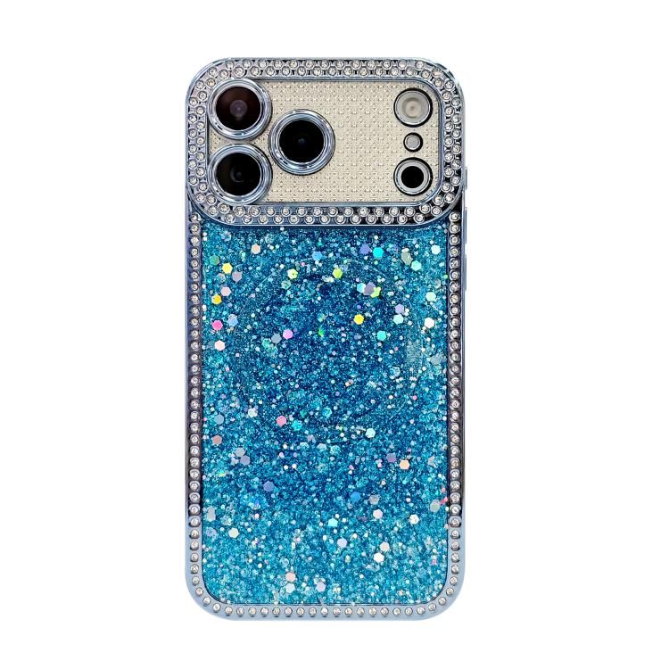 For iPhone 17 Diamond Sequins Glitter MagSafe Electroplating Phone Case