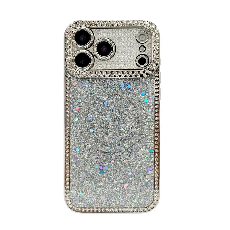 For iPhone Air Diamond Sequins Glitter MagSafe Electroplating Phone Case