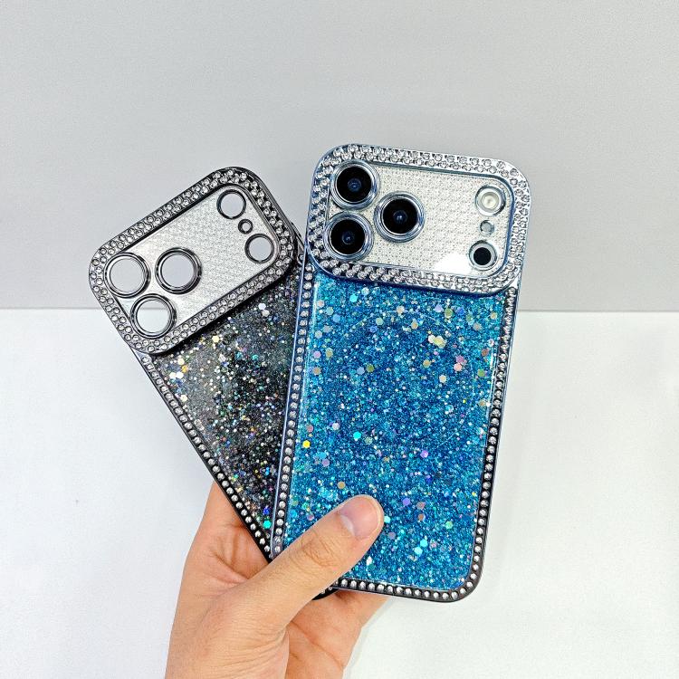 For iPhone 16 Pro Diamond Sequins Glitter MagSafe Electroplating Phone Case