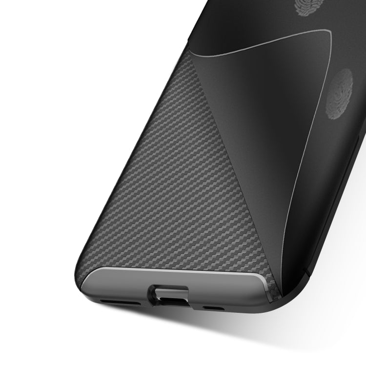 For iPhone 11 Pro Carbon Fiber Texture Shockproof TPU Case(Blue)