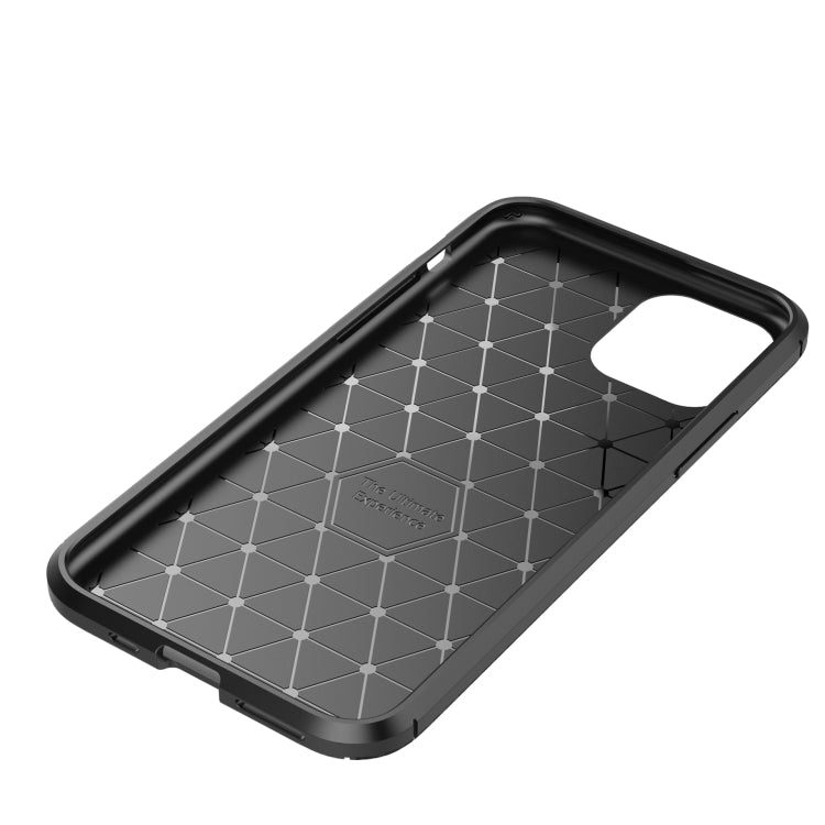 For iPhone 11 Pro Carbon Fiber Texture Shockproof TPU Case(Blue)