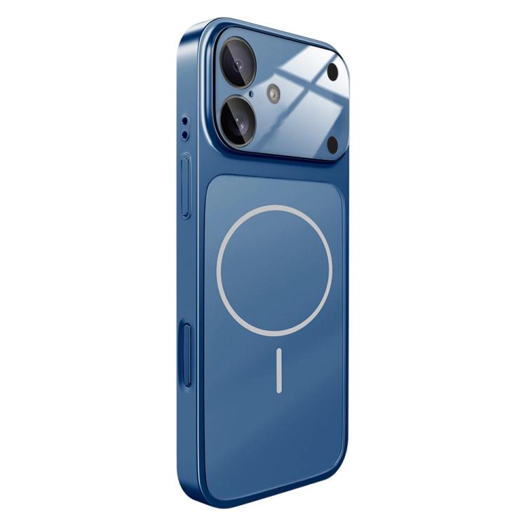 For iPhone 16 Change to 17 Big Lens Window Frosted MagSafe Phone Case