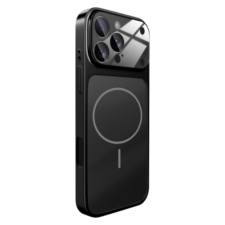 For iPhone 16 Pro Max Change to 17 Big Lens Window Frosted MagSafe Phone Case