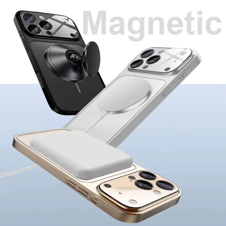 For iPhone 14 Change to 17 Big Lens Window Frosted MagSafe Phone Case