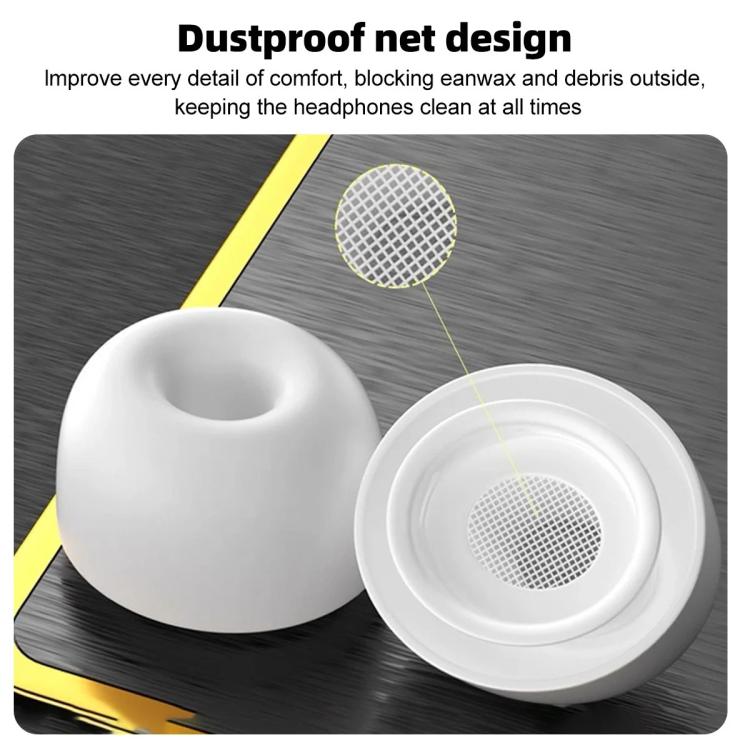 1 Pair Silicone Earplugs For AirPods Pro 3, Model:M - White