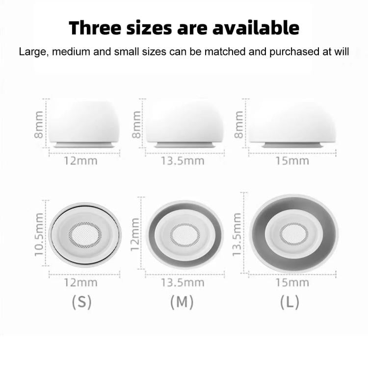 1 Pair Silicone Earplugs For AirPods Pro 3, Model:L - White