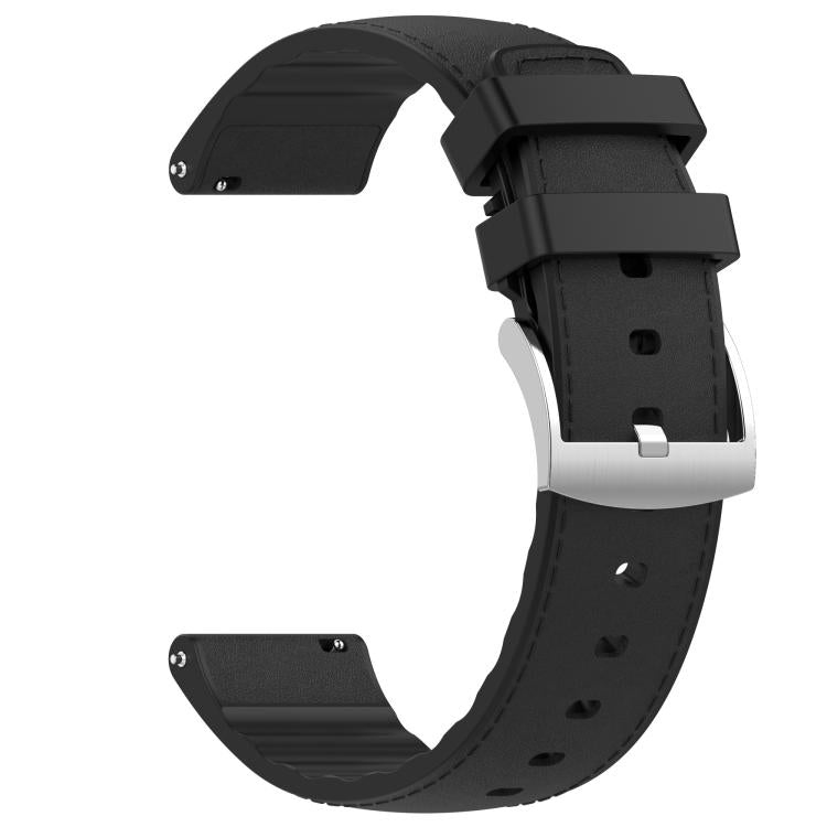 20mm Silicone Hybrid Leather Quick Release Watch Band