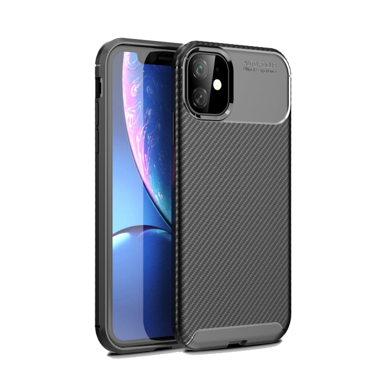 For iPhone 11 Carbon Fiber Texture Shockproof TPU Case