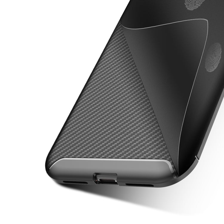 For iPhone 11 Carbon Fiber Texture Shockproof TPU Case