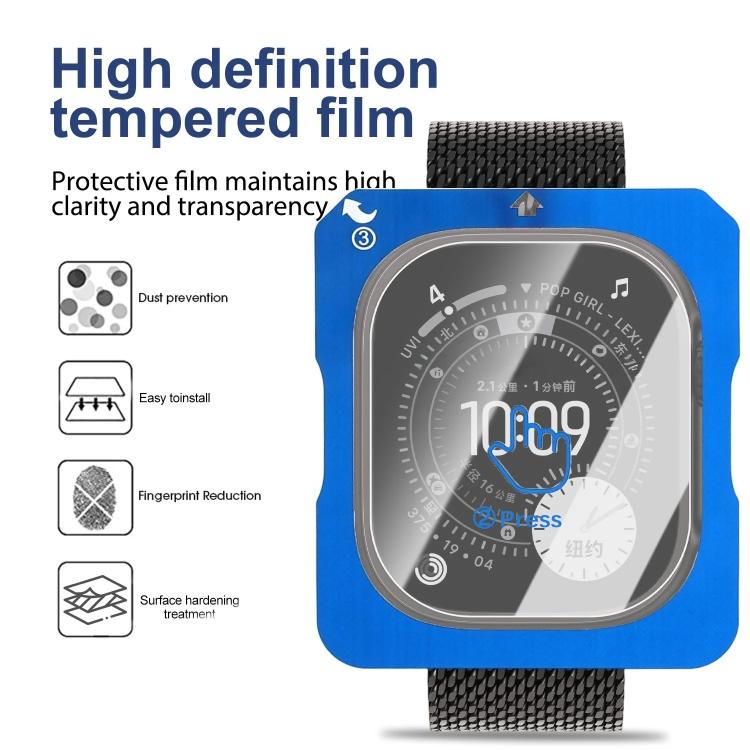 For Apple Watch Ultra 3 / 2 / 1 49mm Full-Screen Anti-Fingerprint HD Positioning Easy Installation Watch Tempered Glass Film
