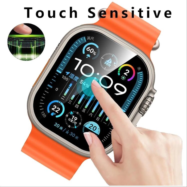 For Apple Watch Ultra 3 / 2 / 1 49mm Full-Screen Anti-Fingerprint HD Positioning Easy Installation Watch Tempered Glass Film