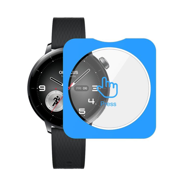 For OnePlus Watch 3 43mm Full-Screen Anti-Fingerprint HD Positioning Easy Installation Watch Tempered Glass Film
