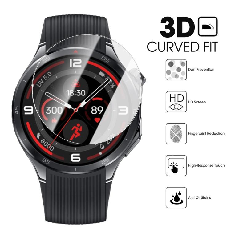 For OnePlus Watch 3 46mm Full-Screen Anti-Fingerprint HD Positioning Easy Installation Watch Tempered Glass Film