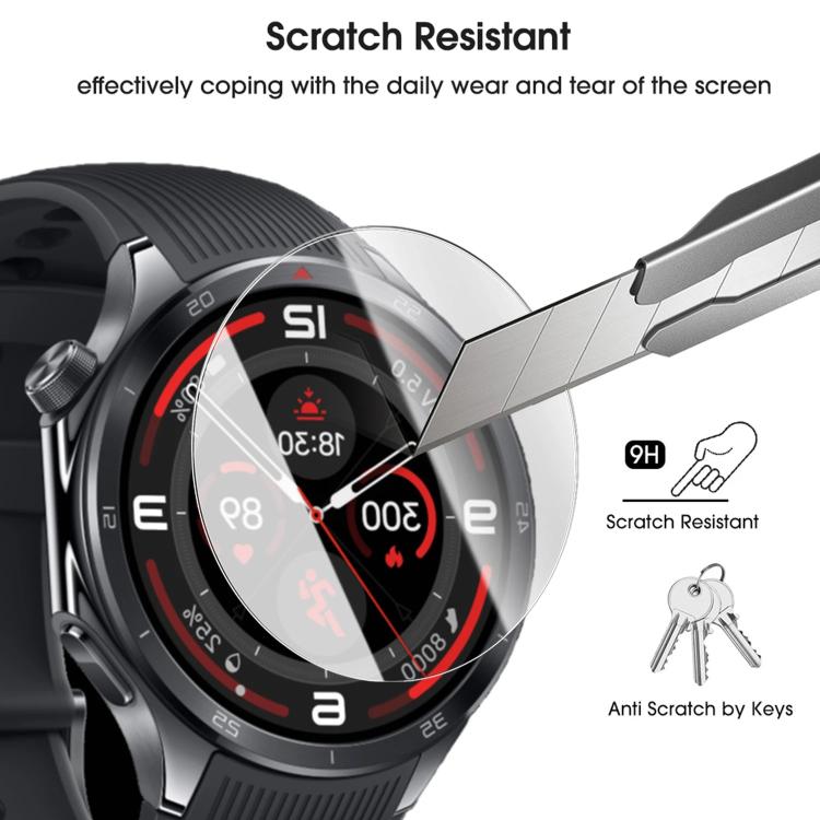 For OnePlus Watch 3 46mm Full-Screen Anti-Fingerprint HD Positioning Easy Installation Watch Tempered Glass Film