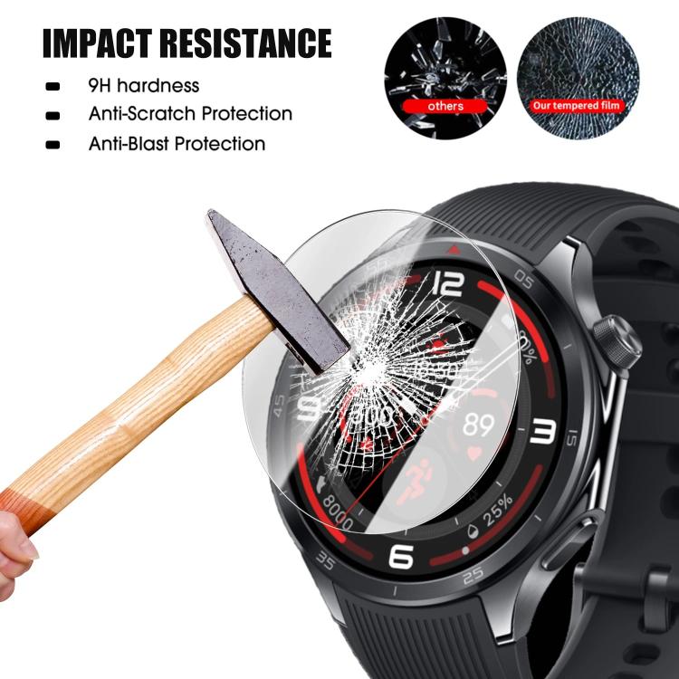 For OnePlus Watch 3 46mm Full-Screen Anti-Fingerprint HD Positioning Easy Installation Watch Tempered Glass Film