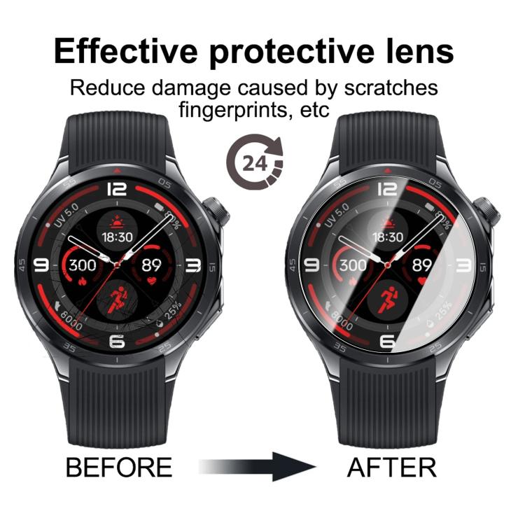 For OnePlus Watch 3 46mm Full-Screen Anti-Fingerprint HD Positioning Easy Installation Watch Tempered Glass Film