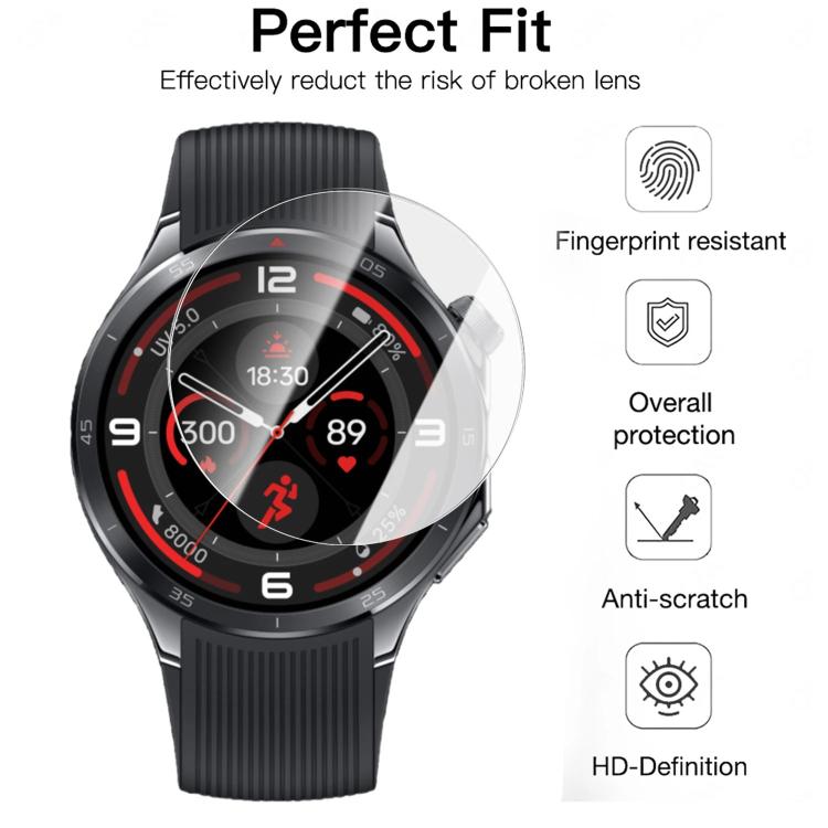 For OnePlus Watch 3 43mm Full-Screen Anti-Fingerprint HD Positioning Easy Installation Watch Tempered Glass Film