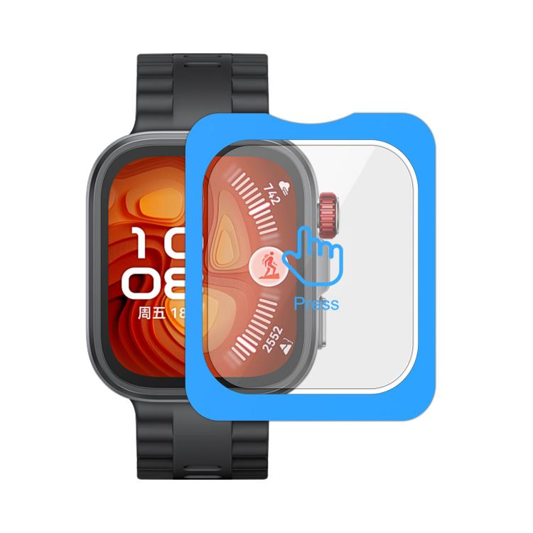 For Huawei Watch Fit 4 Pro Full-Screen Anti-Fingerprint HD Positioning Easy Installation Watch Tempered Glass Film