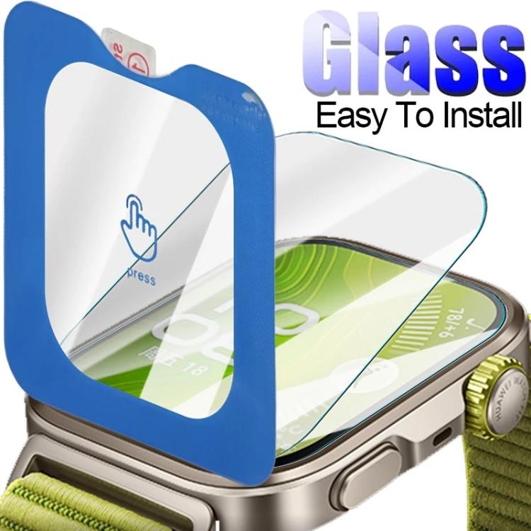 For Huawei Watch Fit 4 Pro Full-Screen Anti-Fingerprint HD Positioning Easy Installation Watch Tempered Glass Film