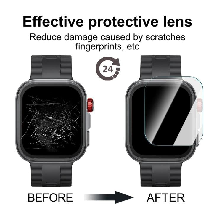For Huawei Watch Fit 4 Pro Full-Screen Anti-Fingerprint HD Positioning Easy Installation Watch Tempered Glass Film