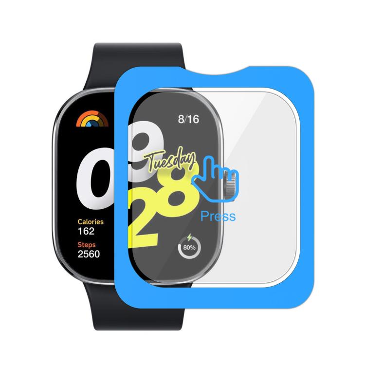 For Redmi Watch 4 Full-Screen Anti-Fingerprint HD Positioning Easy Installation Watch Tempered Glass Film