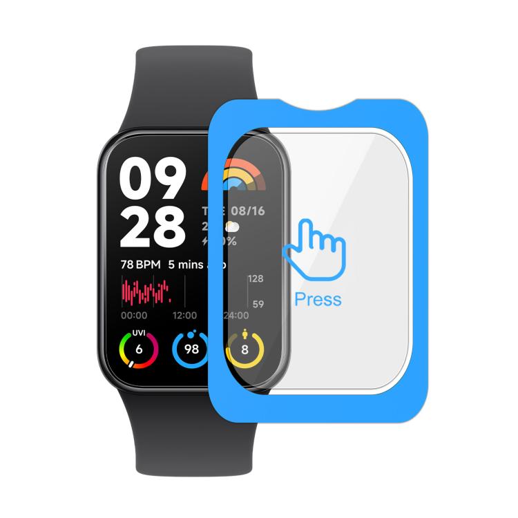 For Xiaomi Mi Band 8 Pro Full-Screen Anti-Fingerprint HD Positioning Easy Installation Watch Tempered Glass Film