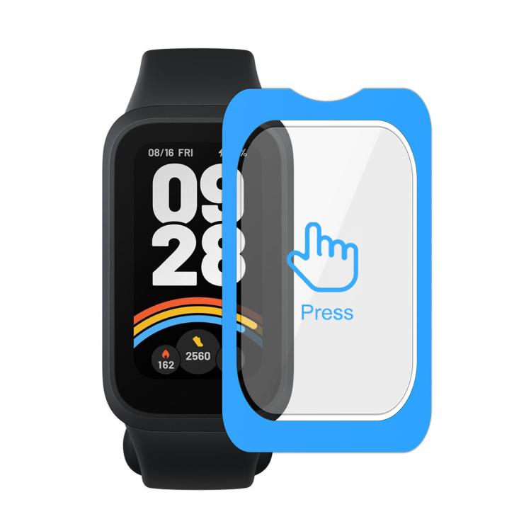 For Xiaomi Smart Band 9 Active Full-Screen Anti-Fingerprint HD Positioning Easy Installation Watch Tempered Glass Film