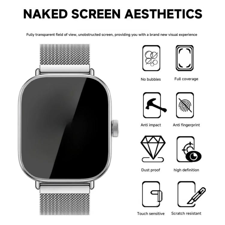 For Redmi Watch 5 Active Full-Screen Anti-Fingerprint HD Positioning Easy Installation Watch Tempered Glass Film